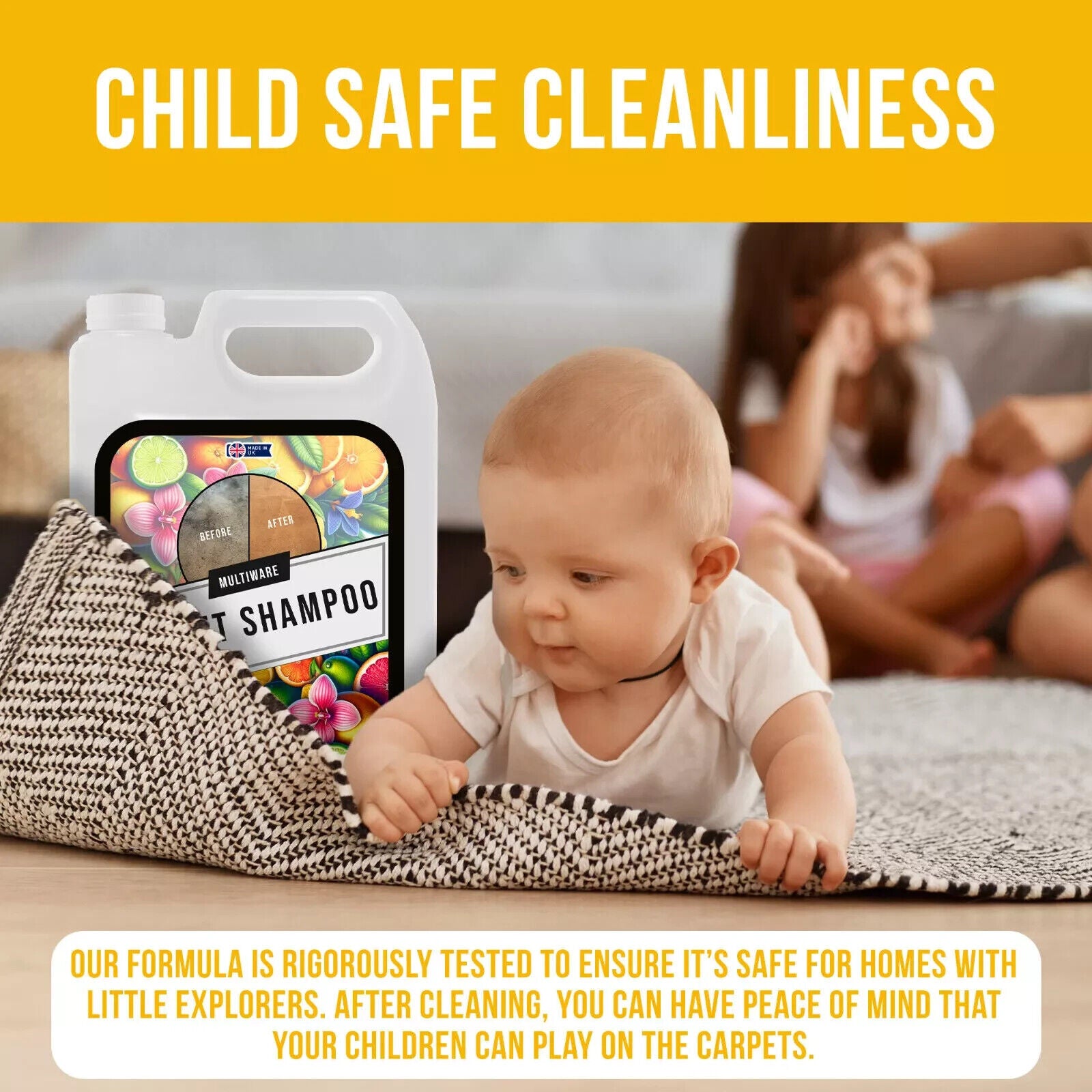 CARPET SHAMPOO CLEANER CLEANING DETERGENT 5L ODOUR PET DEODORISER VAX CITRUS