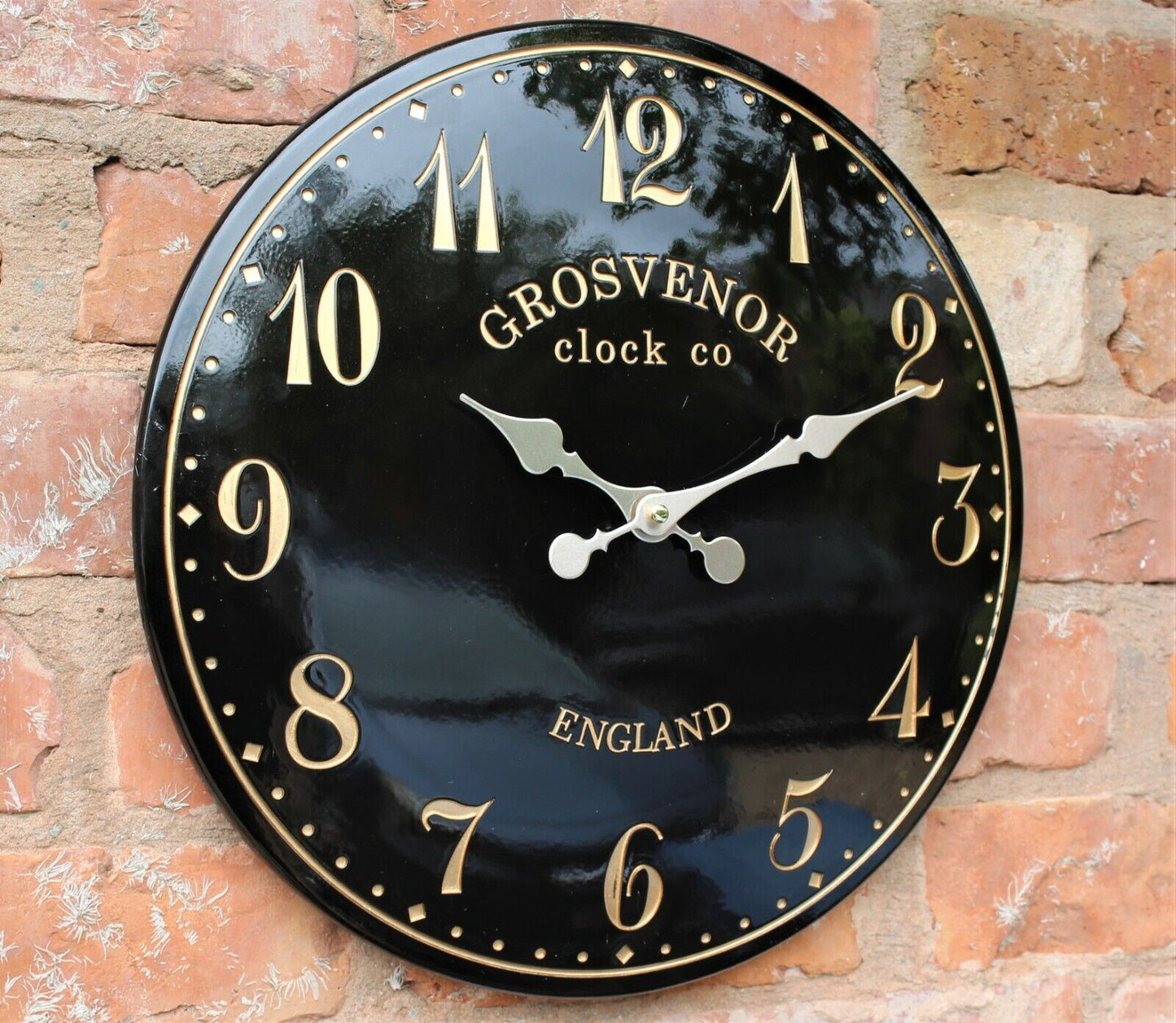 Outdoor Indoor Garden Wall Clock Station Hand Painted Church Clock Home Decor