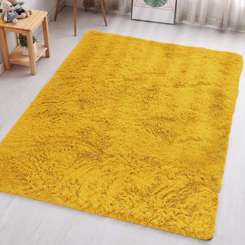 Indoor/Outdoor Living Room Deep Pile Shaggy Area Rug