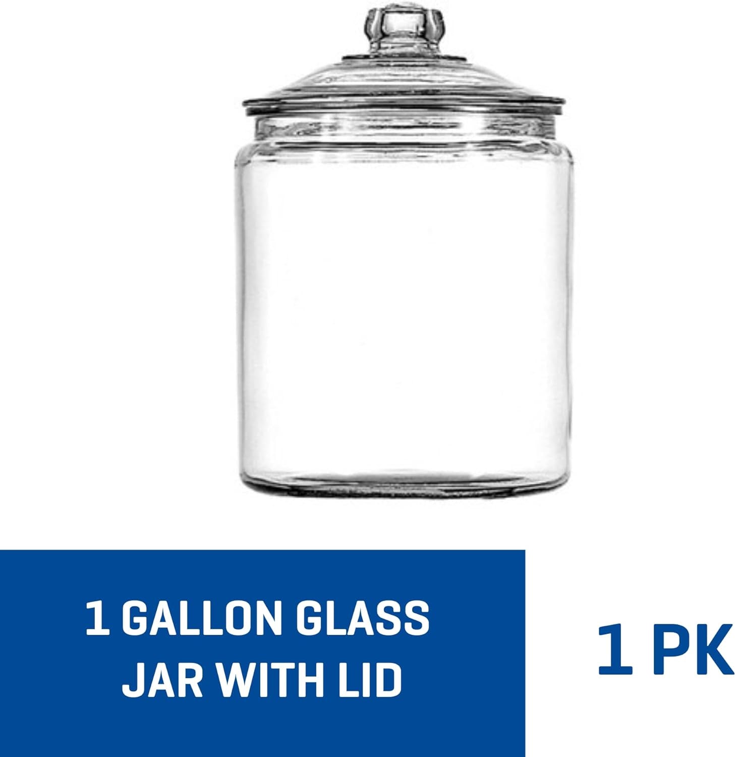 Heritage Hill 1 Gallon Glass Jar with Lid, Set of 2