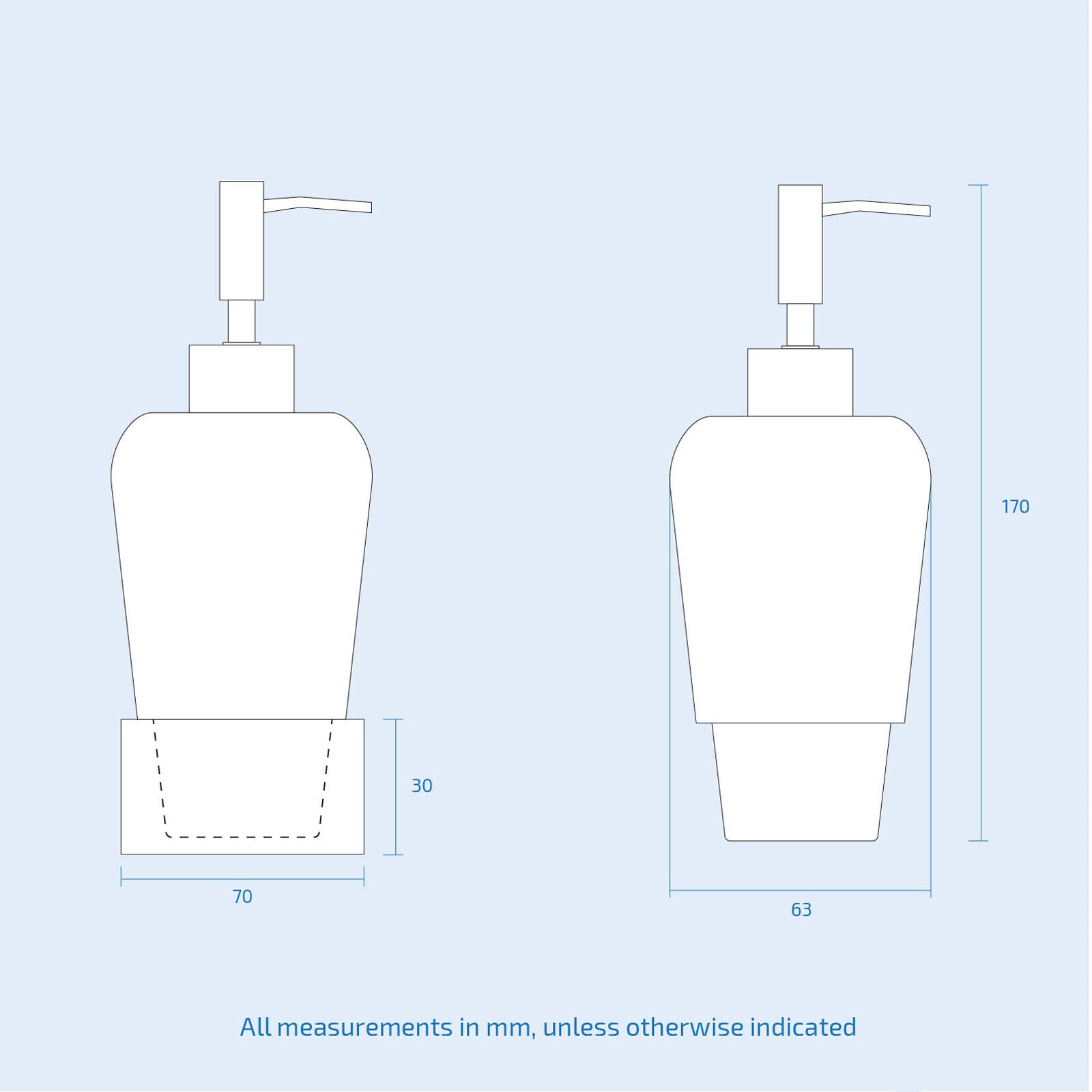 Nes Home Chrome Wall Mounted Soap Dispenser