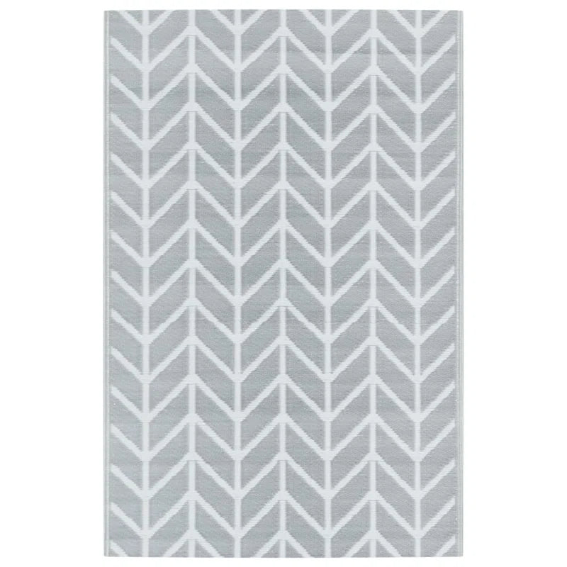 Westrem Double Layer Grey Indoor / Outdoor Area Rug