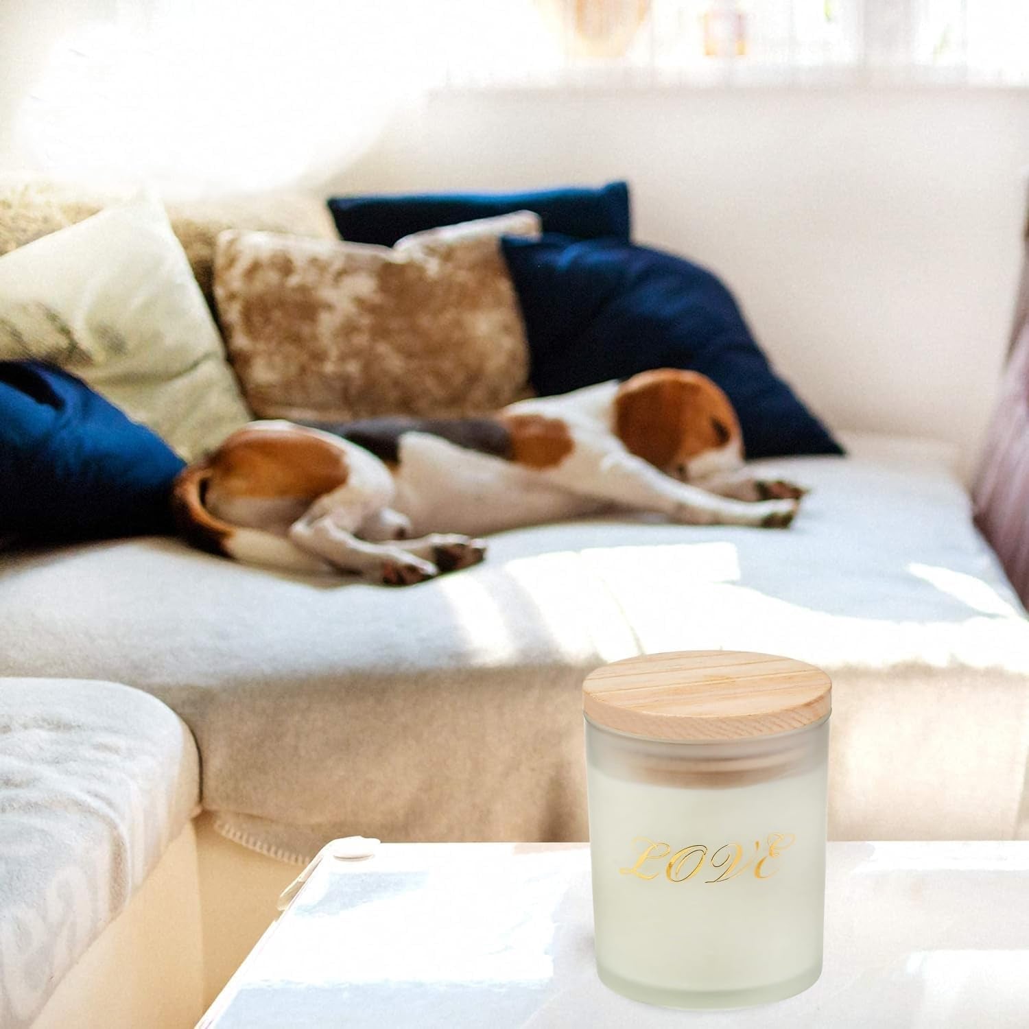 Candles,Vanilla+Gardenia,Scented Jar Candle-Aromatherapy Scented Candles,Long Lasting Soy Wax Candle,Candles for Home Scented,Essential Oils Candles,Body Relax&Stress Relief Candles