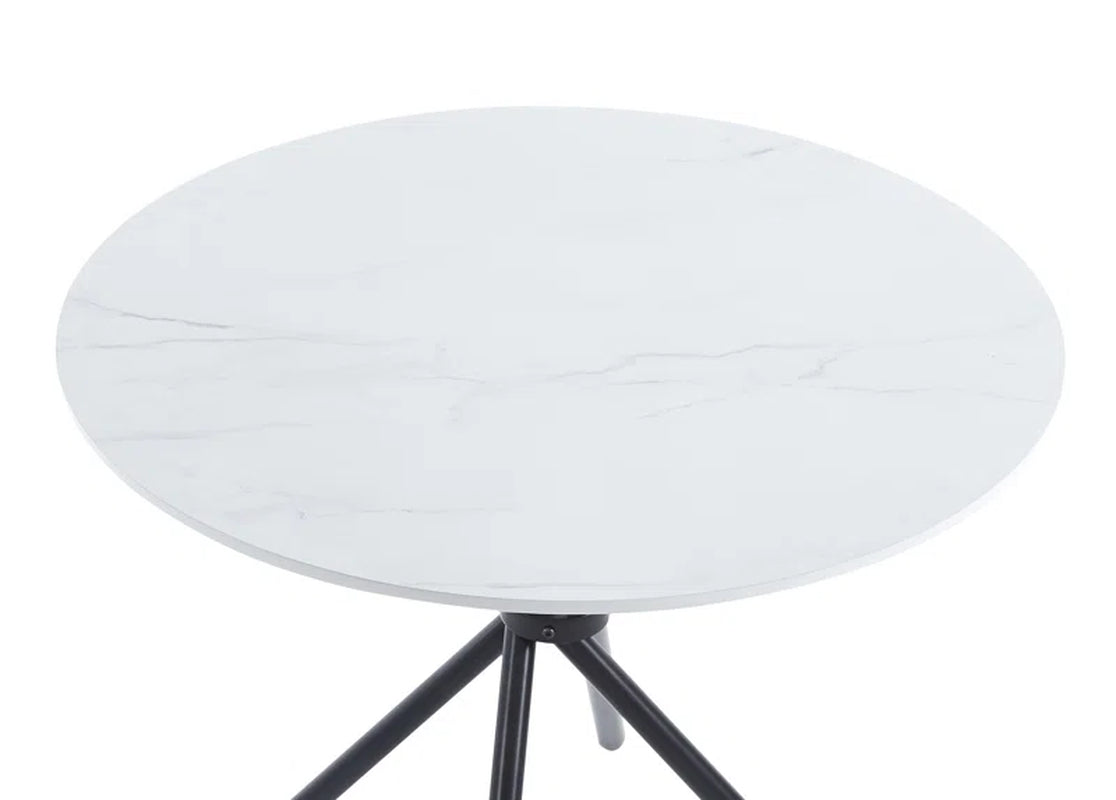 Mose Cullompton Small round Dining Table (TAB202, 90Cm) with 4 Chairs (CHA502-SGY)