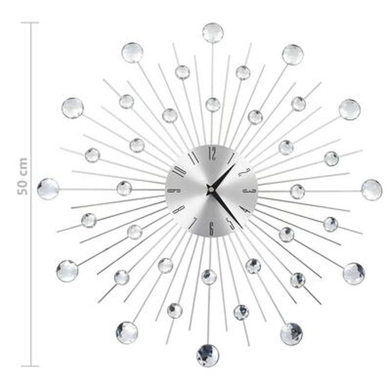 Wall Clock with Quartz Movement Modern Design 50 Cm