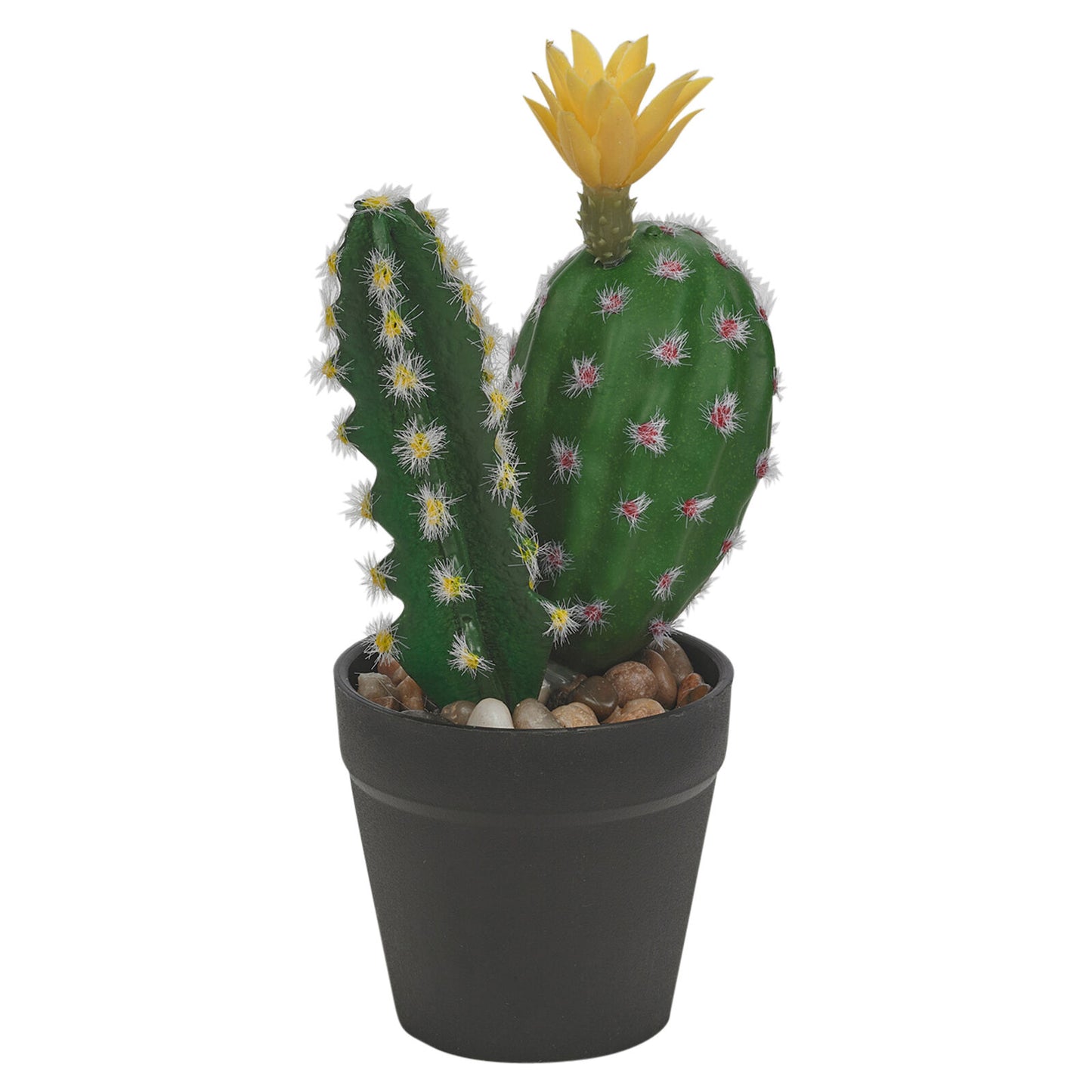 Artificial Cactus in Pot 25Cm Faux House Plant Fake Tropical Succulent Plants