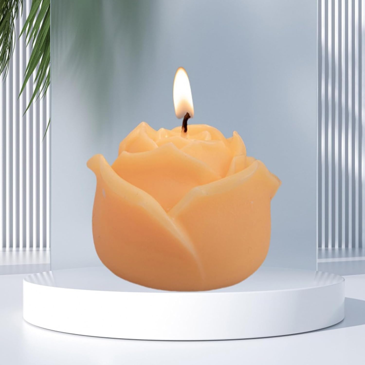 Rose Flower Candle, Handmade Creative Rose Scented Candle, Aromatherapy Candle Ornament, Rose Shaped Tealight Candles for Wedding Valentine'S Day Baby Shower Bridal Shower Birthdays Home Decoration