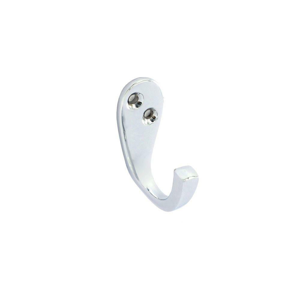 Securit S2981 Victorian Single Chrome Robe Hat Jacket Hook 50Mm Various Quantity