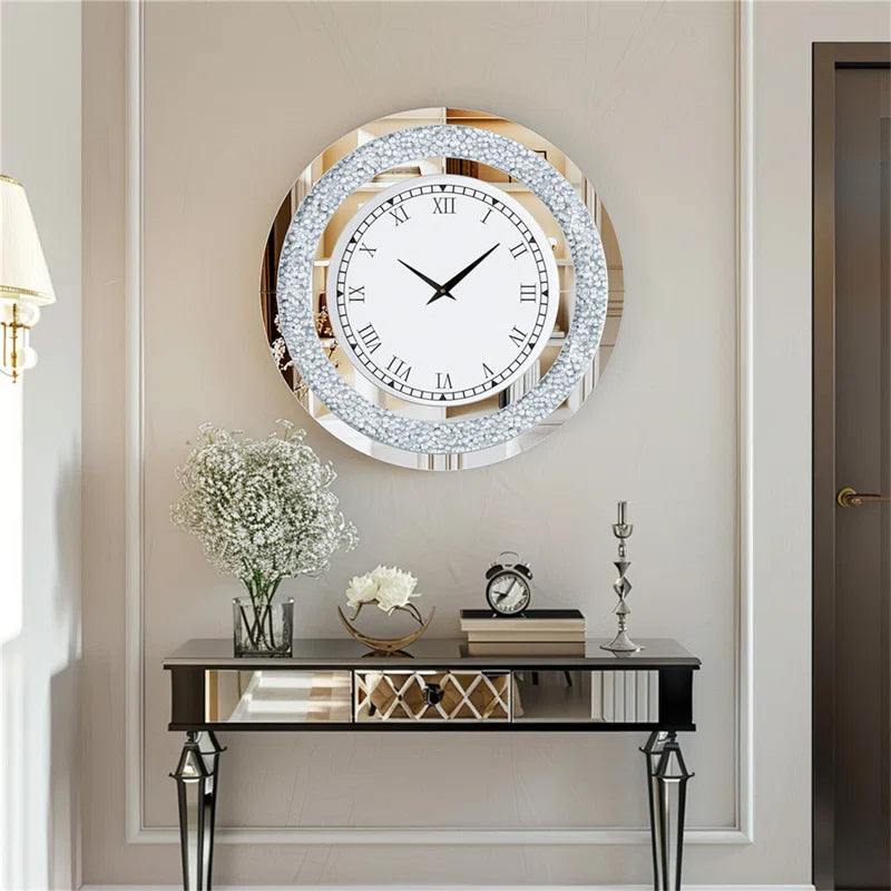 Annwyn Glass Wall Clock