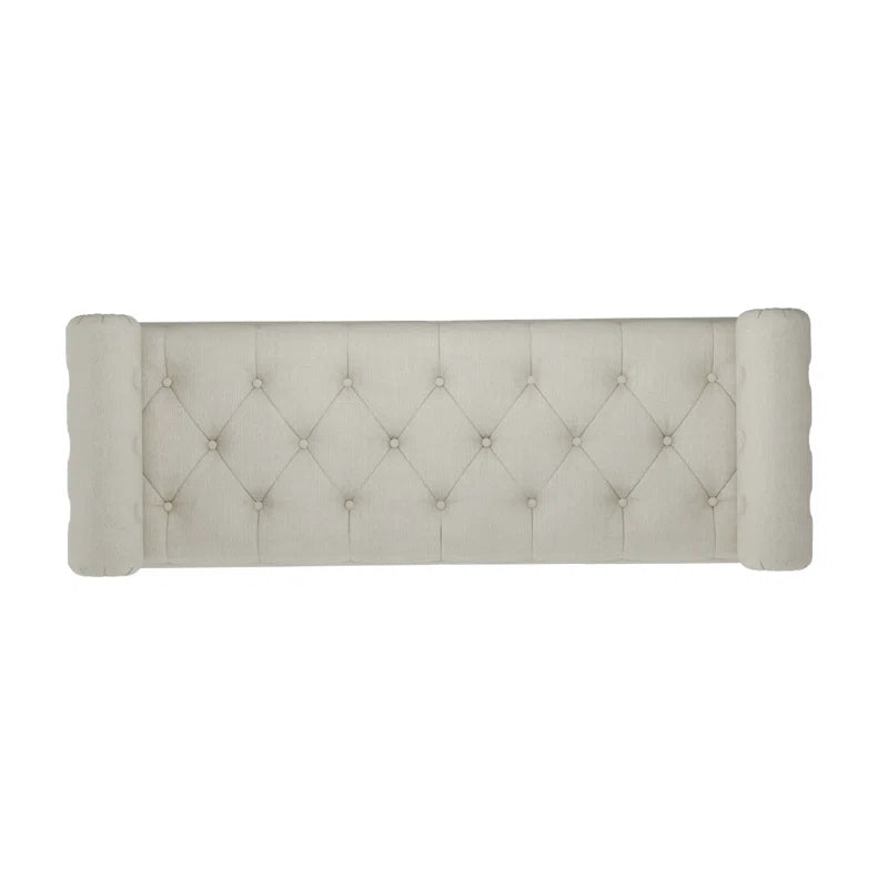 Ethelsville Upholstered Flip Top Storage Bench with Side Arms