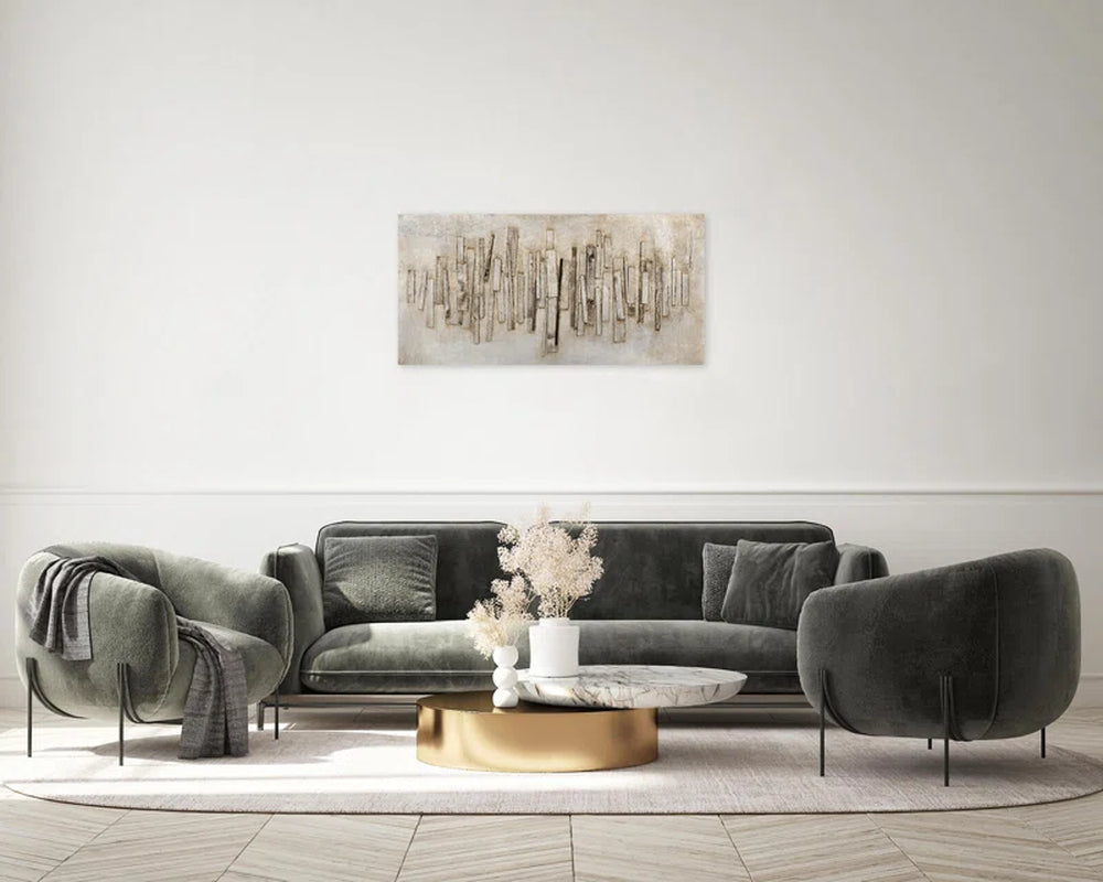Handmade Modern Abstract Wall Decor on Solid Wood