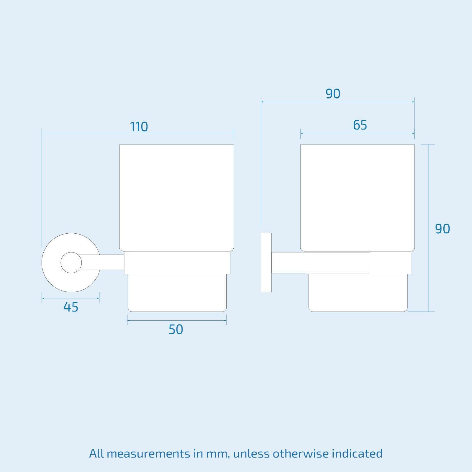 Modern round Black Matte Bathroom Accessories