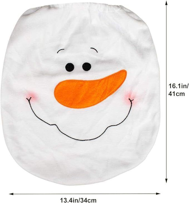 Christmas Xmas Decoration Toilet Seat Cover Set Santa, Elf, Reindeer, Snowman