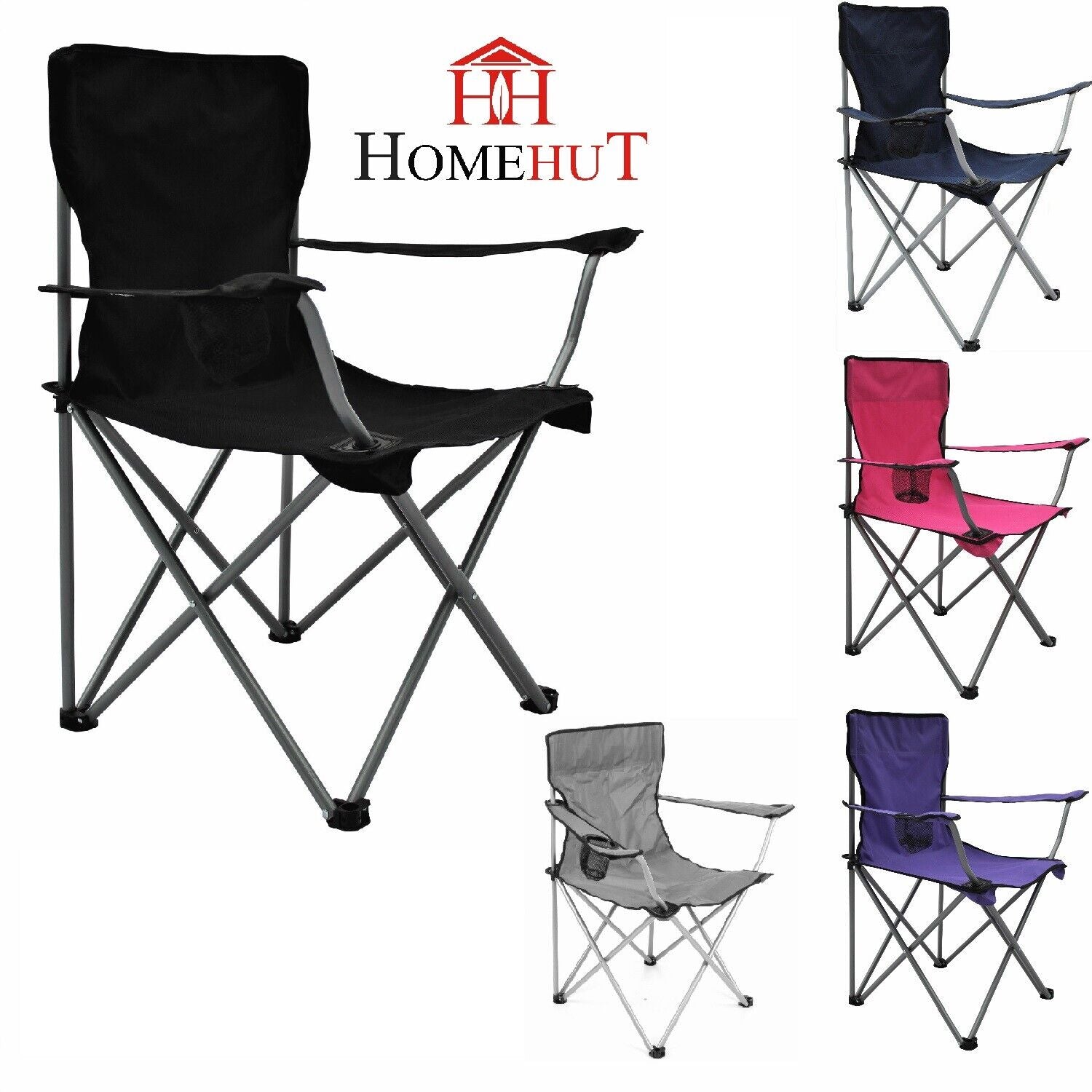 FOLDING CAMPING CHAIR HIKING GARDEN INDOOR OUTDOOR FISHING SEAT GARDEN FESTIVAL
