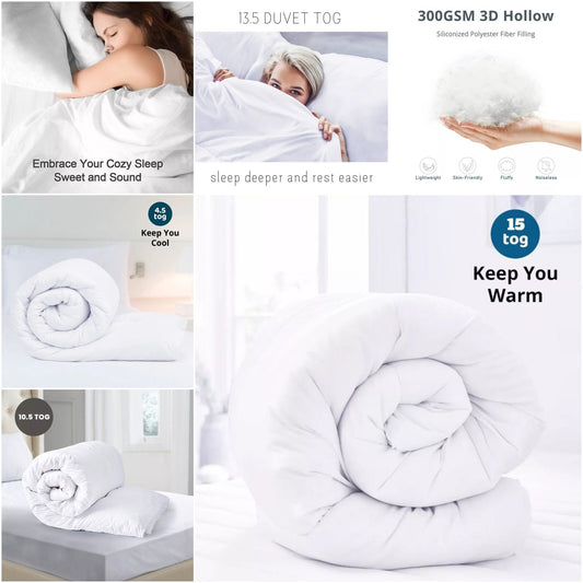 ANTI ALLERGY COROVIN DUVET QUILT 10.5 13.5 15TOG BEDDING SINGLE DOUBLE KING SIZE