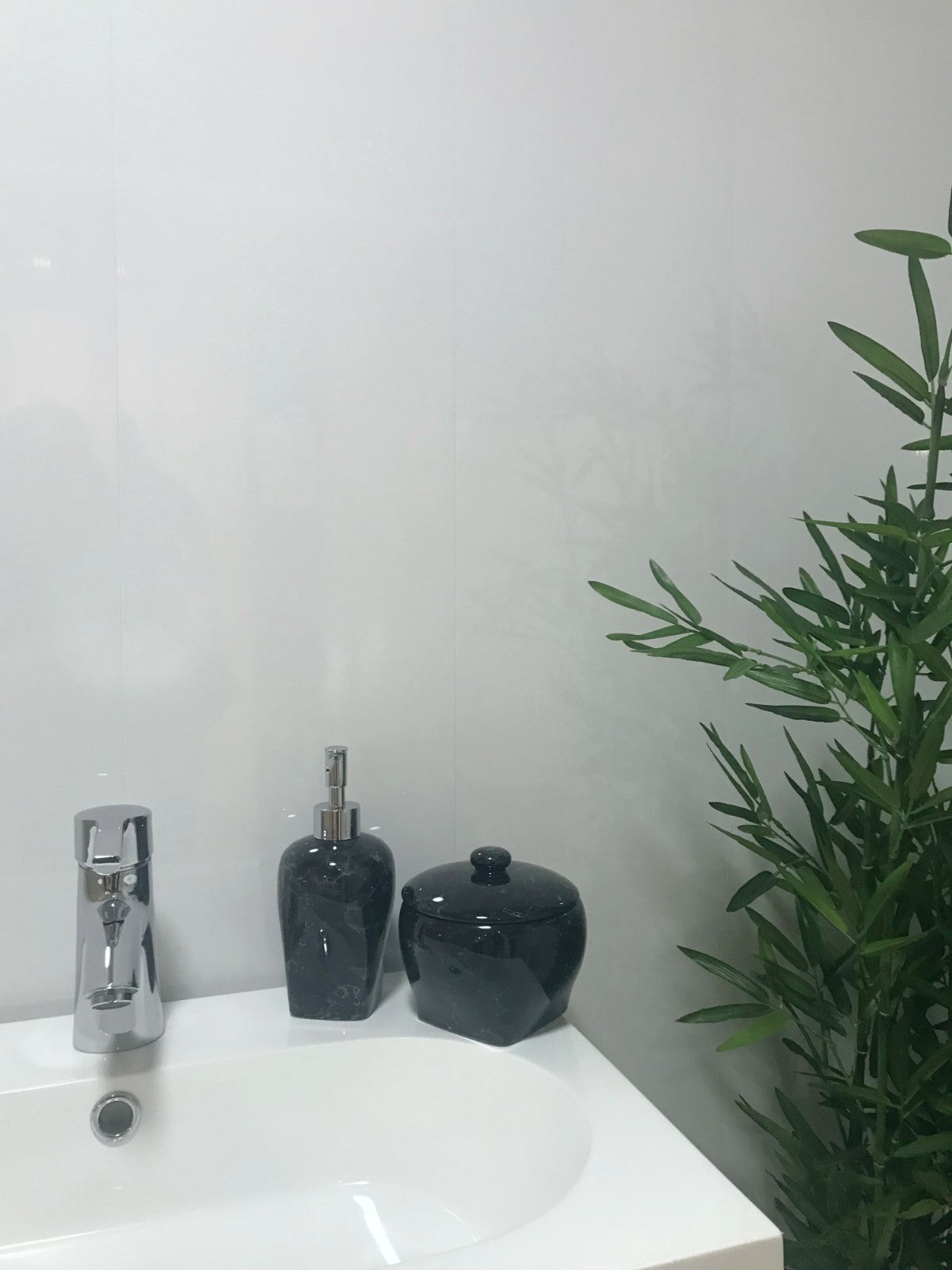 10 White Black Grey Sparkle & Marble Shower Wall Panels PVC Bathroom Cladding