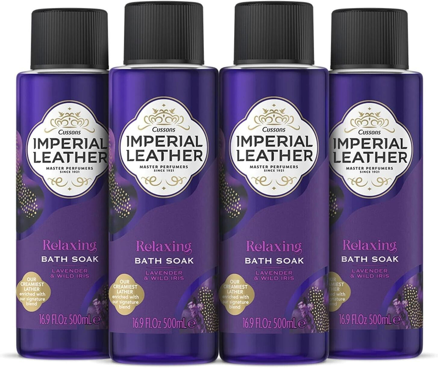 Cussons Imperial Leather Moisturising Relaxing Bubble Bath Soak 4 X 500Ml