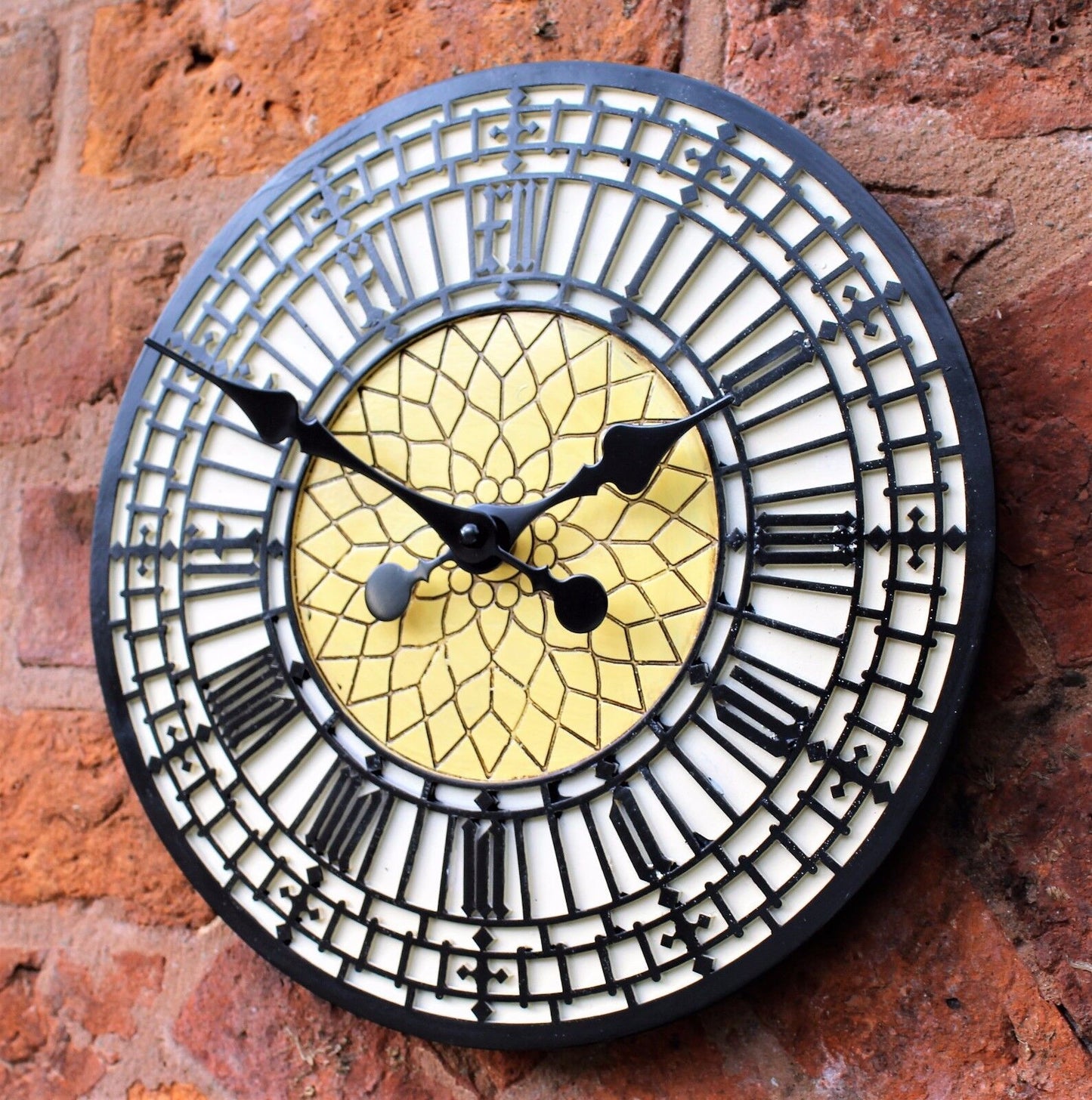 Garden Clock Outdoor Indoor 12" Garden Station Wall Clock Big Ben Westminster