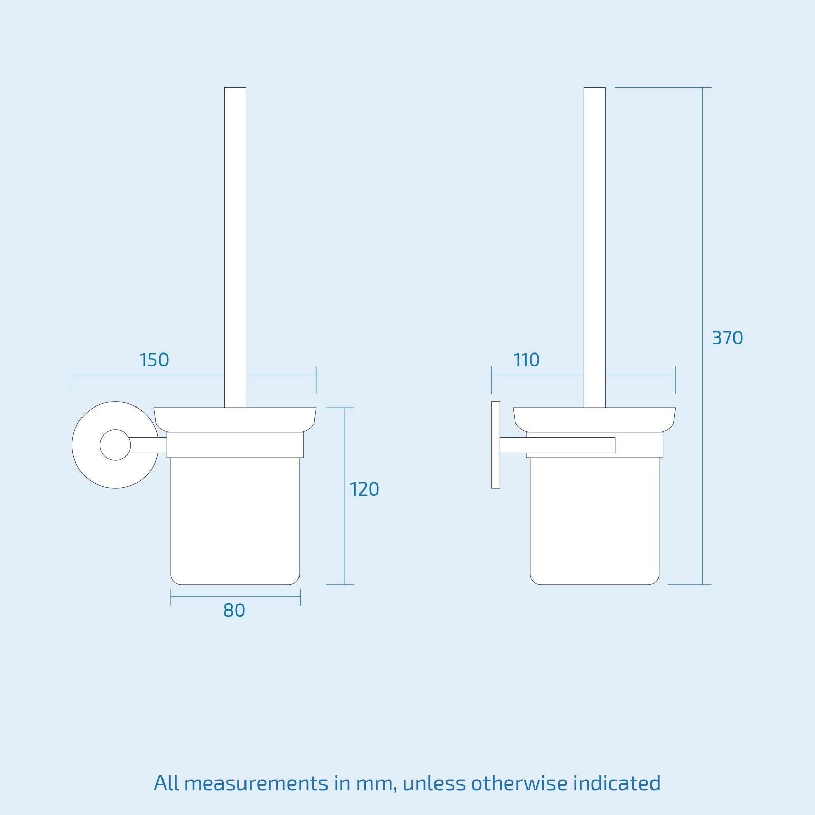 Modern round Black Matte Bathroom Accessories