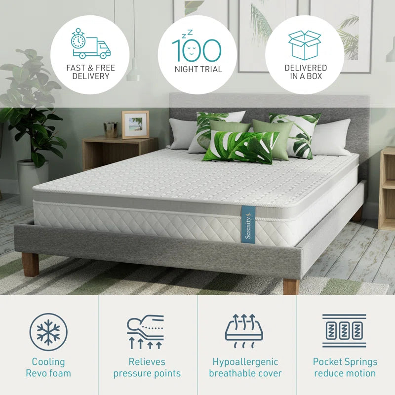 Serenity Pocket Sprung Mattress and Cooling Foam