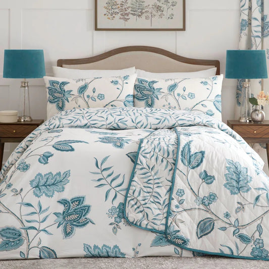 Polyester Floral Duvet Cover Set with Pillowcases