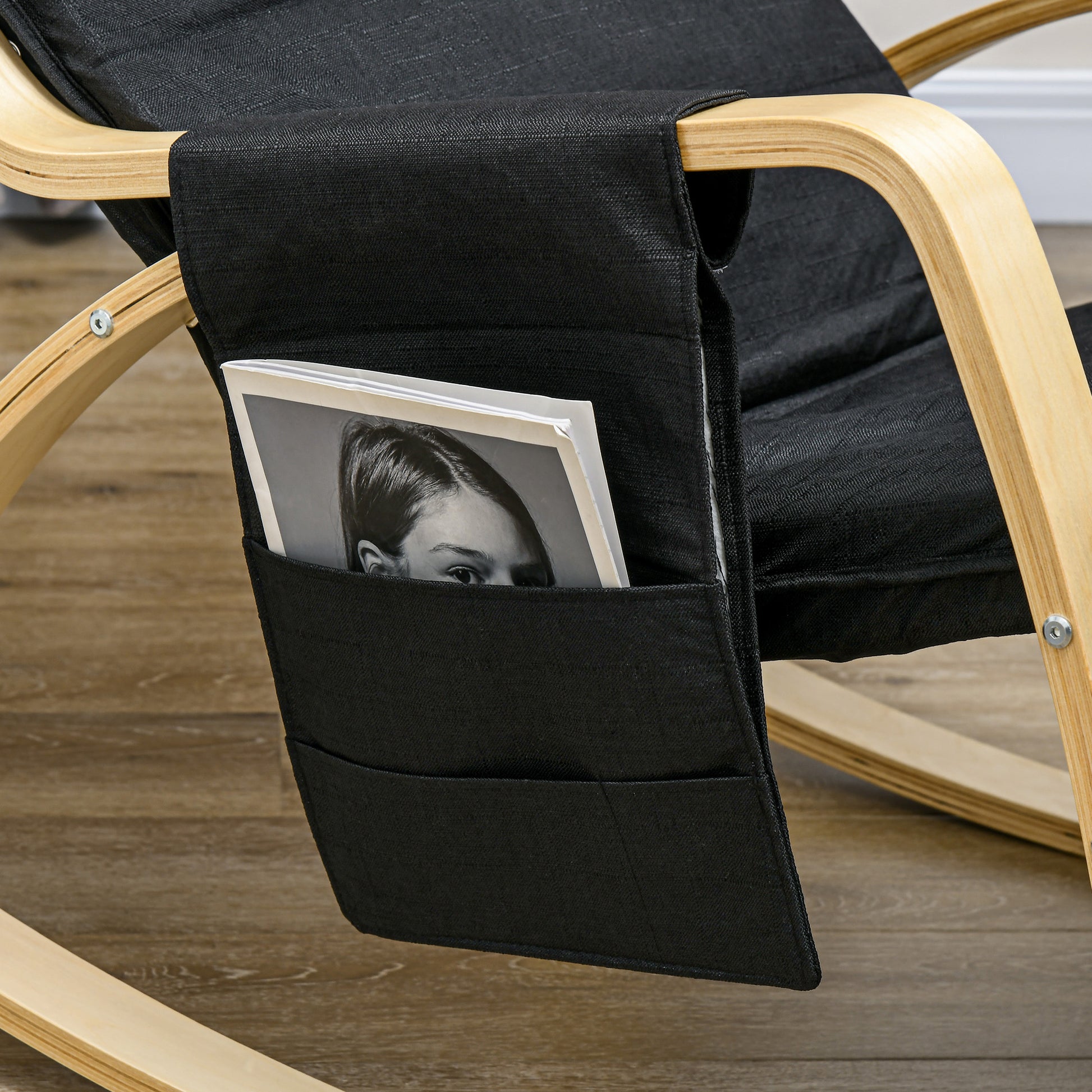 Modern Rocking Lounge Chair Recliner with Adjustable Footrest