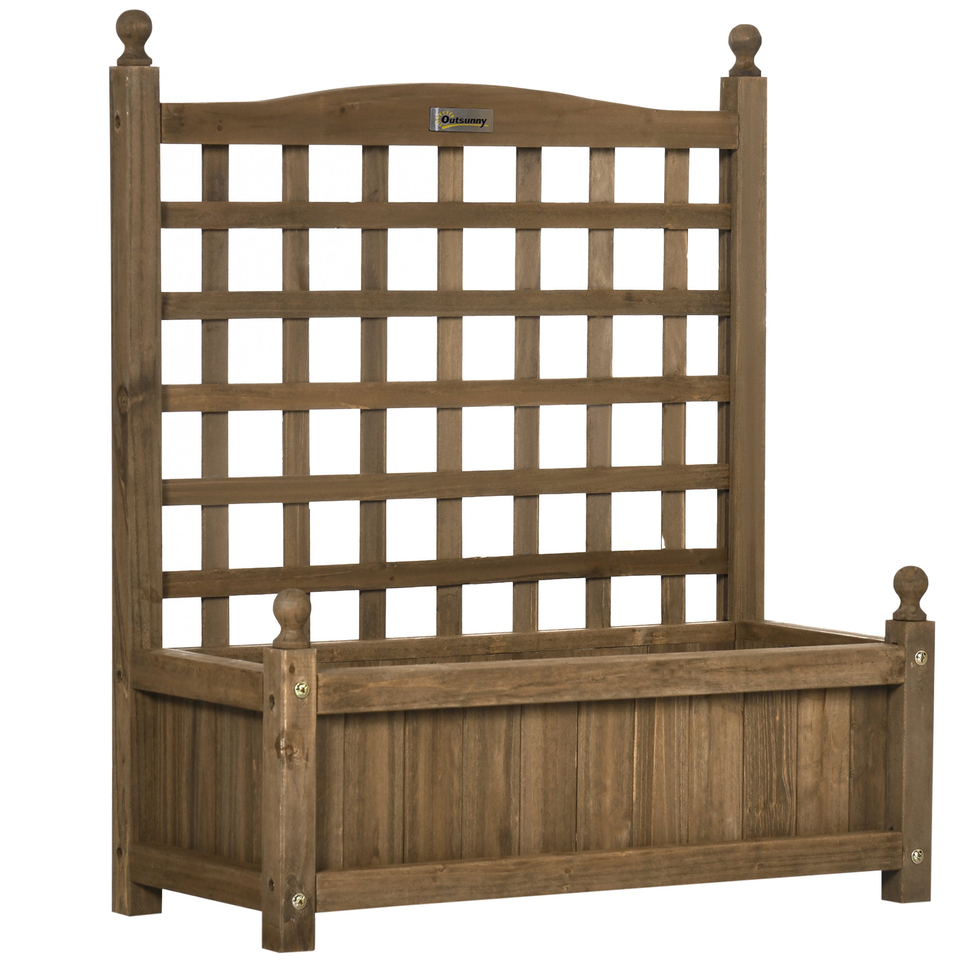 Garden Planters with Trellis for Climbing Vines Indoor Outdoor