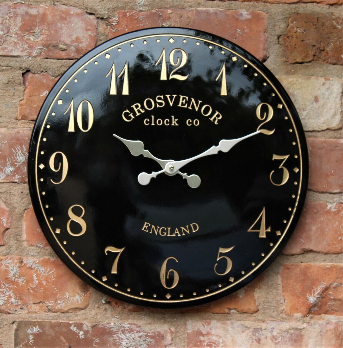 Outdoor Indoor Garden Wall Clock Station Hand Painted Church Clock Home Decor