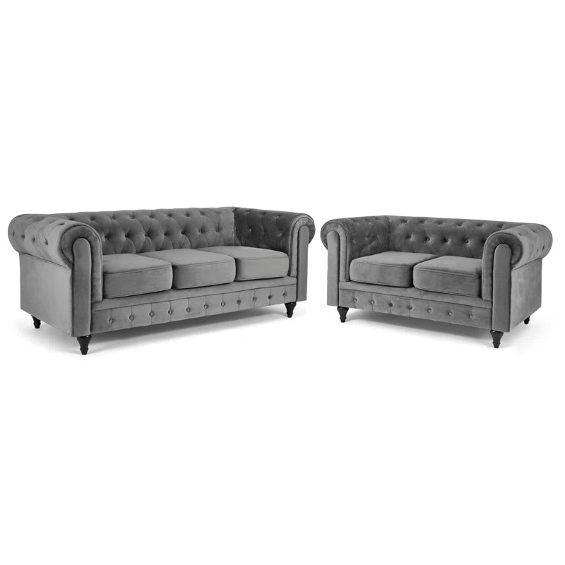 Katherin 2 - Piece Velvet Living Room Set