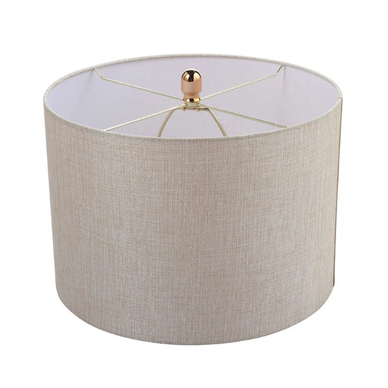 Axiry 157.5Cm Living Room Floor Lamp with Glass & Metal Base, Floor Standing Corner Lamp with Linen Shade