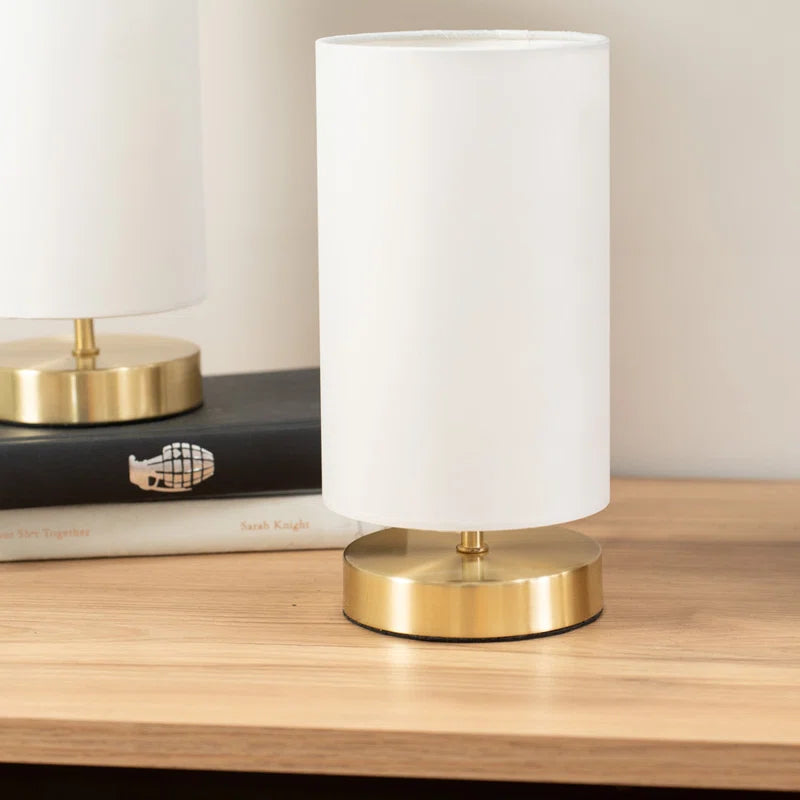 Romica Pair of Touch Table Lamps with Fabric Shades