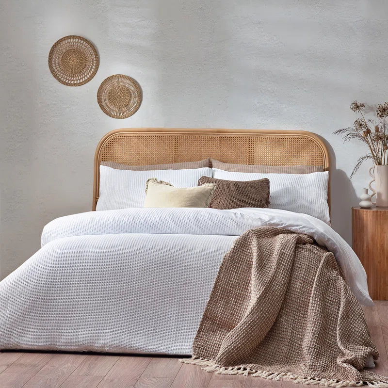 Muraida Cotton Solid Colour Duvet Cover Set with Pillowcases