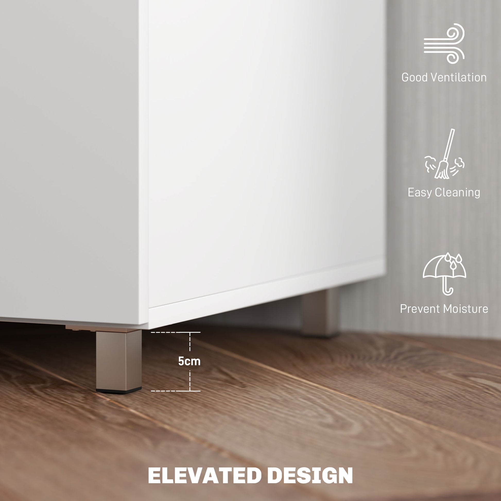 Modern Unit for TV W/ Cabinet Shelf for Living Room