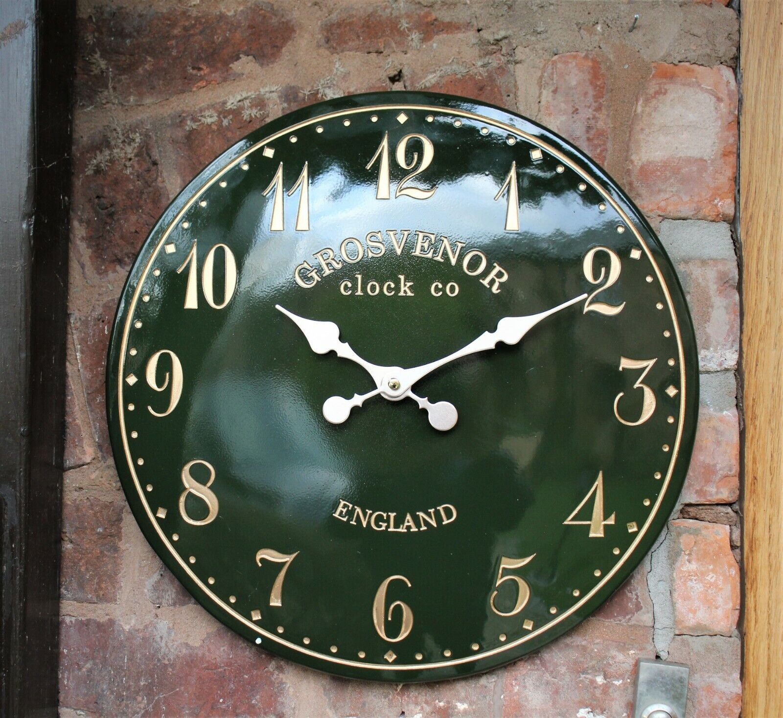 Outdoor Indoor Garden Wall Clock Station Hand Painted Church Clock Home Decor