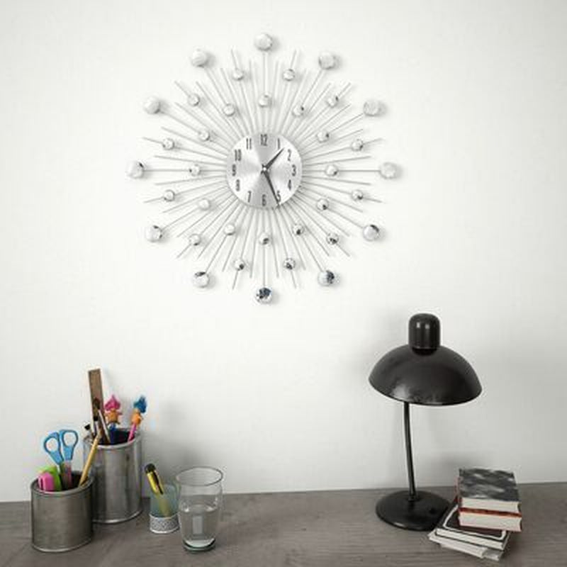 Wall Clock with Quartz Movement Modern Design 50 Cm