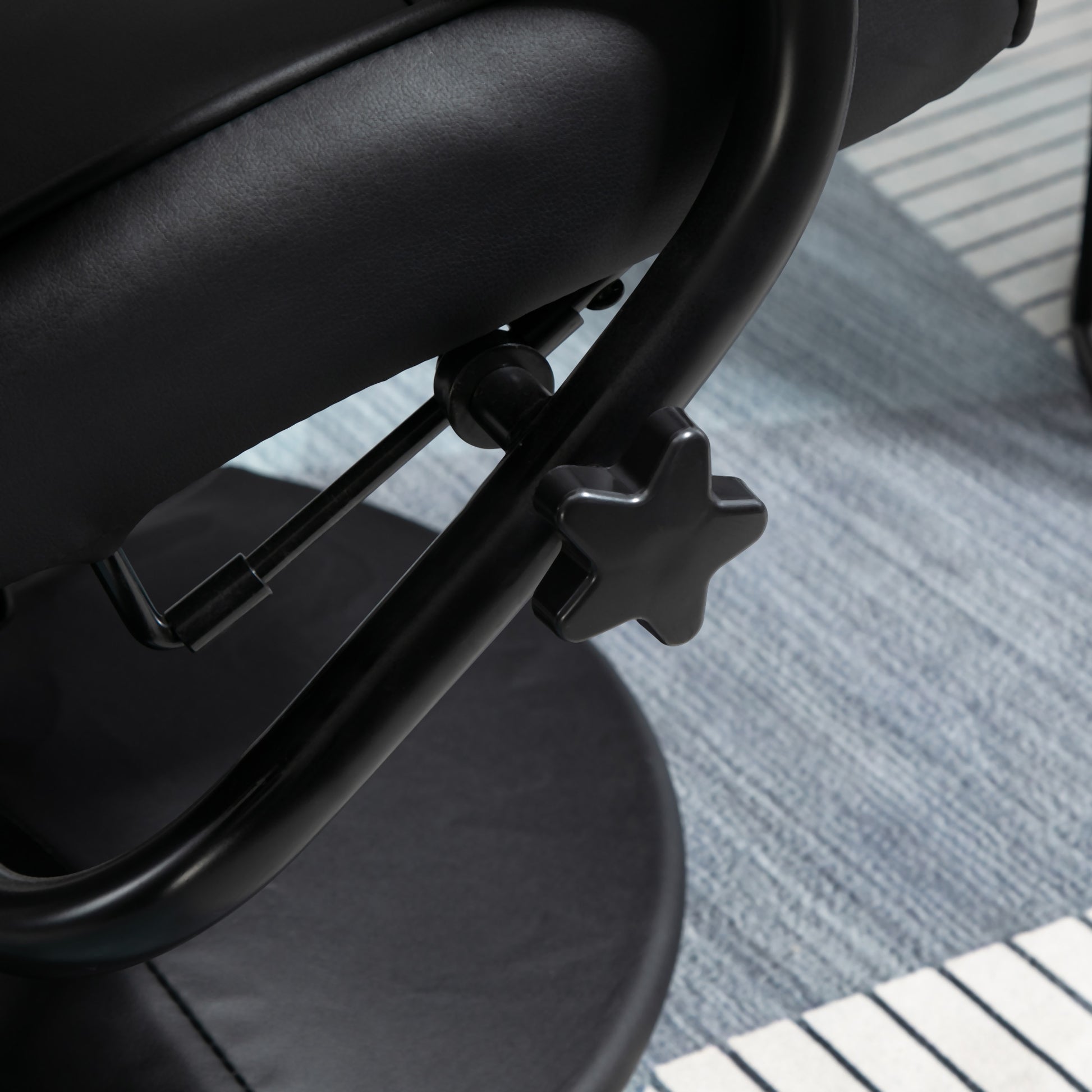 Freestanding Living Room Chair with High Density Cushion and Footrest Beige