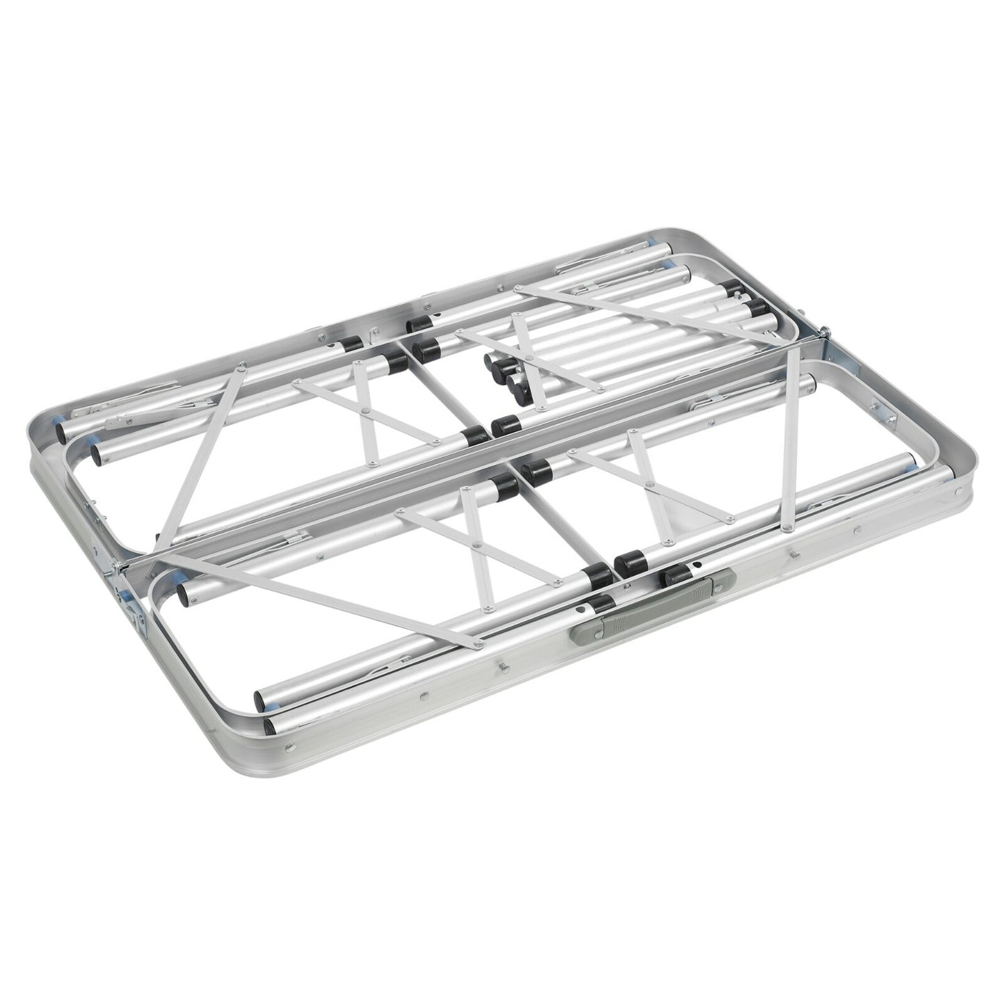 Portable Foldable Camping Picnic Table Bench Set Outdoor Metal BBQ Stool Stable