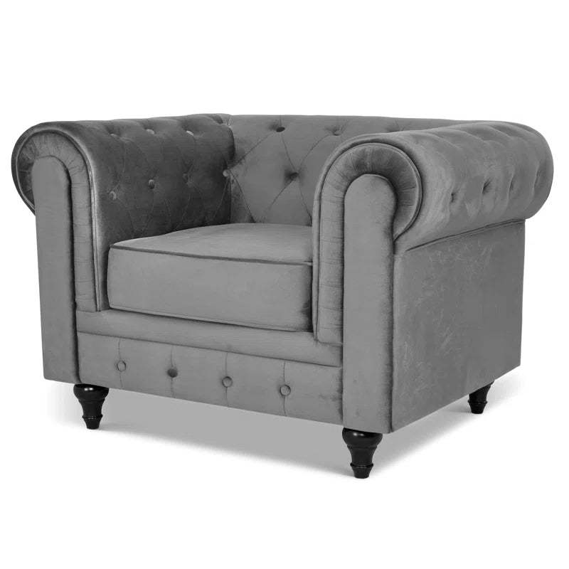 Asya 3 - Piece Velvet Living Room Set