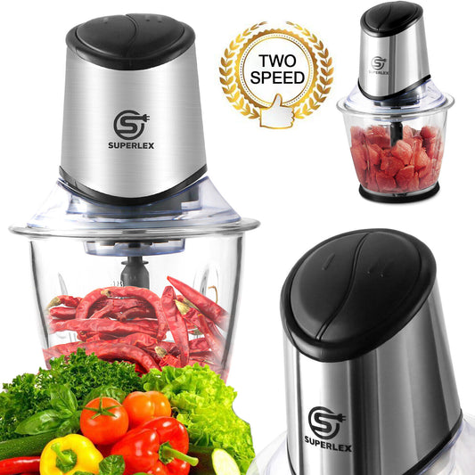 Mini Chopper Electric Blender& One Button Operation,Easy Clean with Nuts Grinder