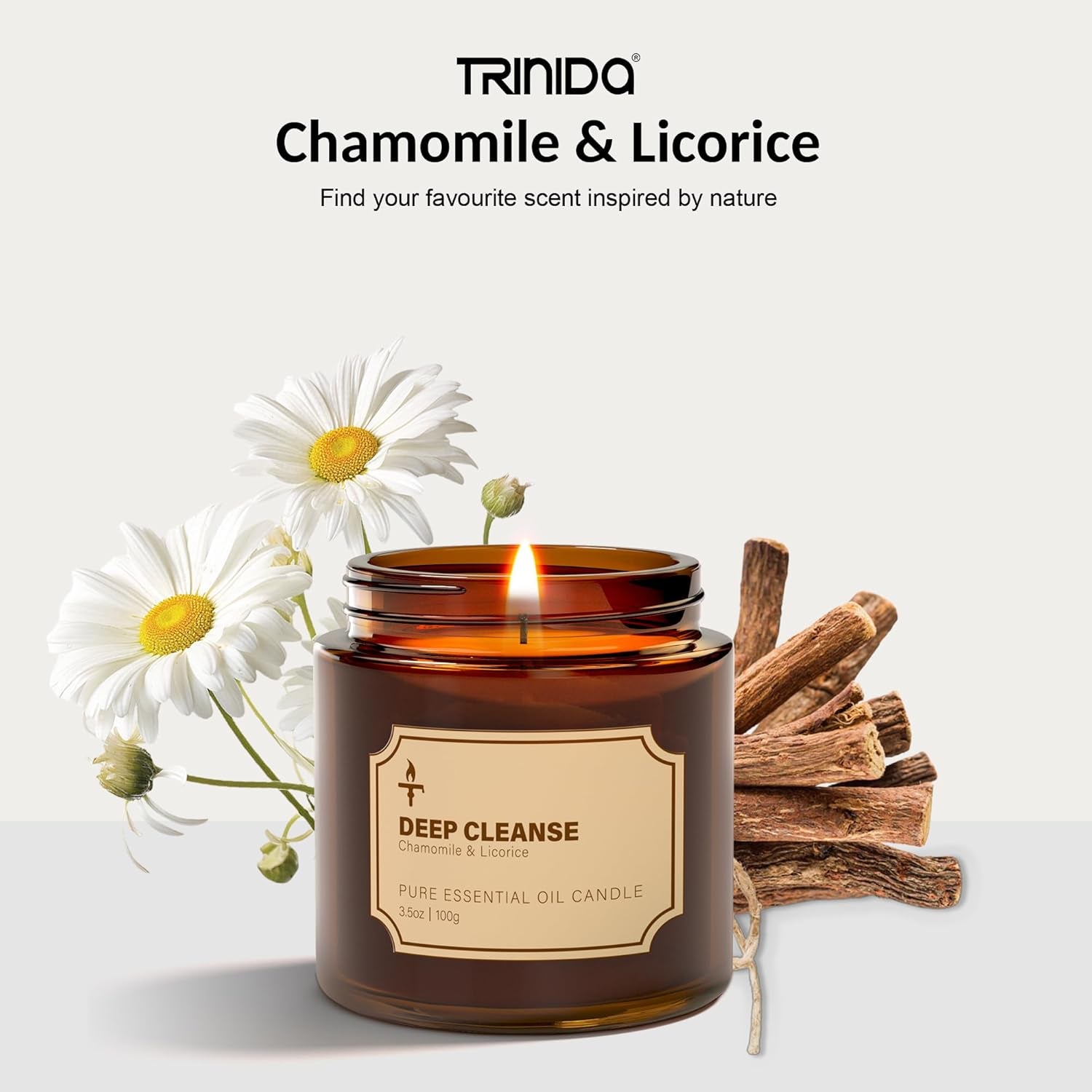 Scented Candles for Living Room, 2 Pack 3.5Oz Soy Wax Candles for Home Scented, Deep Cleanse & Tranquil Sense Aromatherapy Candle Gift Set, Relaxation Gifts for Women