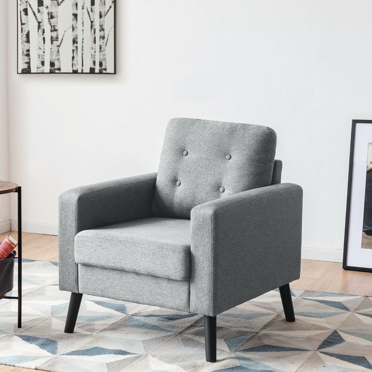 Modern Upholstered Accent Sofa Chair for Living Room