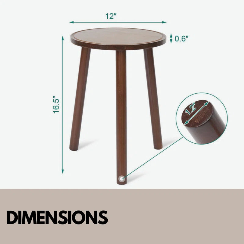 Nalanee Plant Stand 2-Piece Wooden Bamboo Outdoor Furniture Side End Tables Living Room