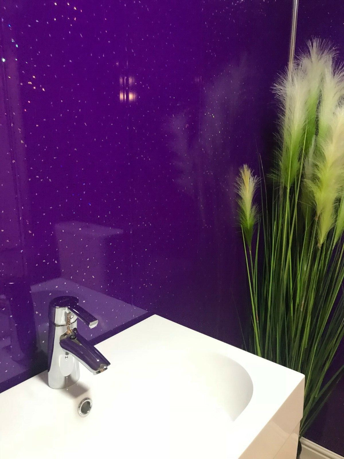 10 White Black Grey Sparkle & Marble Shower Wall Panels PVC Bathroom Cladding