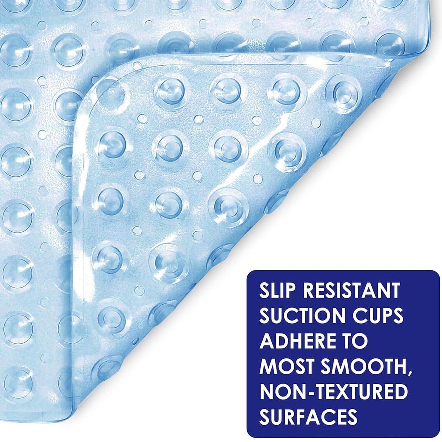 Extra Large Non Slip Bath Mat Bathtub Strong Suction Anti-Mold Rubber Shower Mat