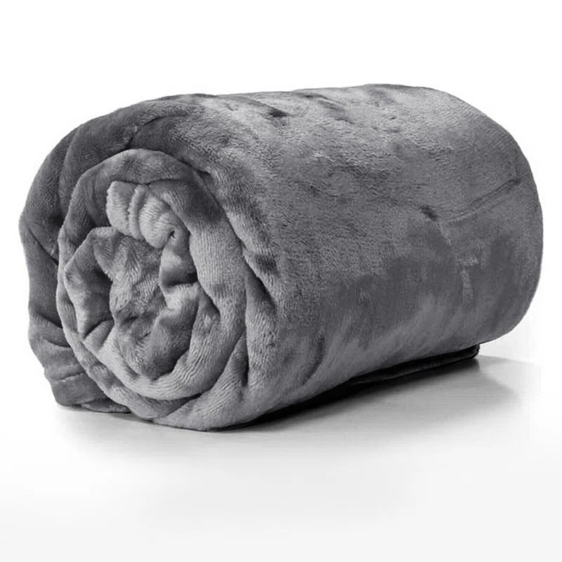 Carsonhill Reversible Mink Faux Fur Plush Fleece Throw/ Blanket