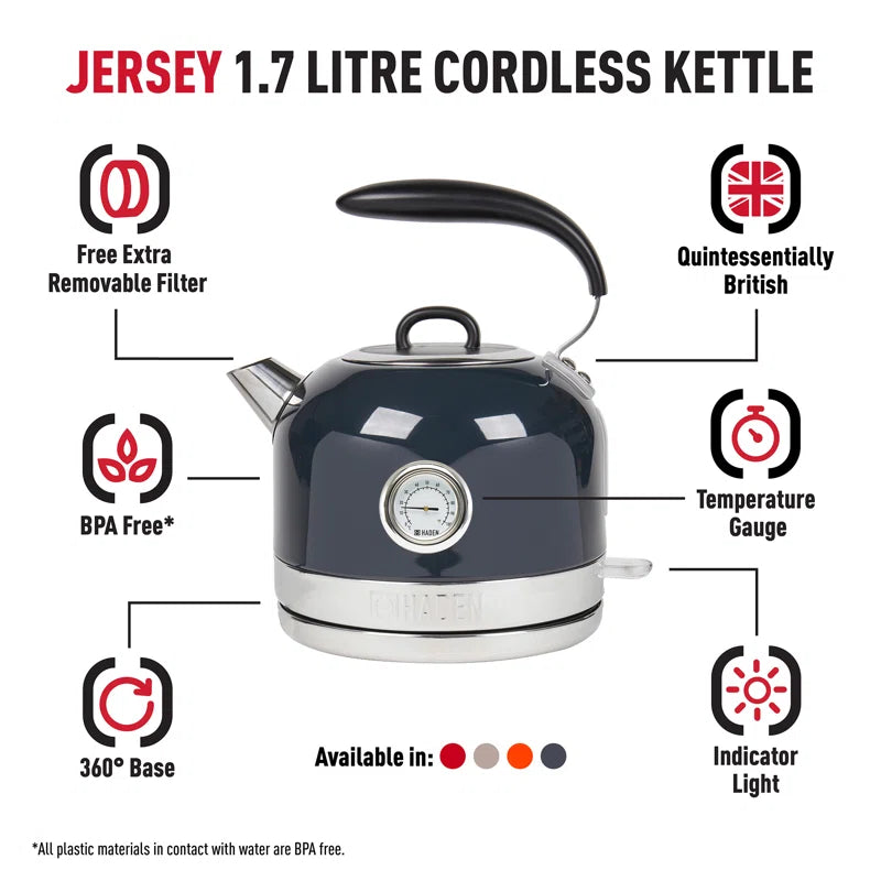 1.7L Stainless Steel (18/0) Electric Tea Kettle