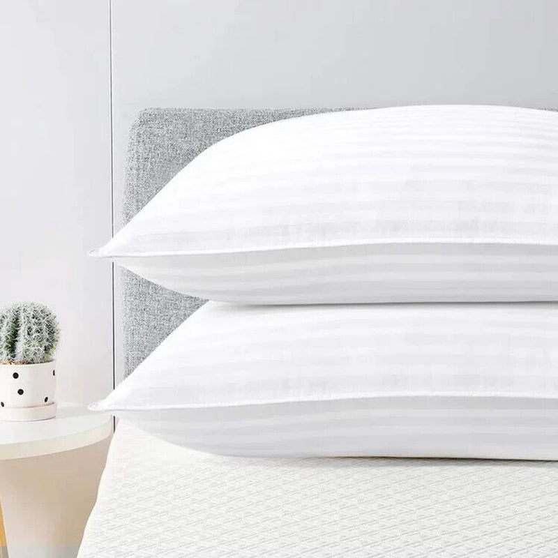 Pack of 4 Zipped WATERPROOF QUILTED Pillow Protectors Hypoallergenic Soft Covers