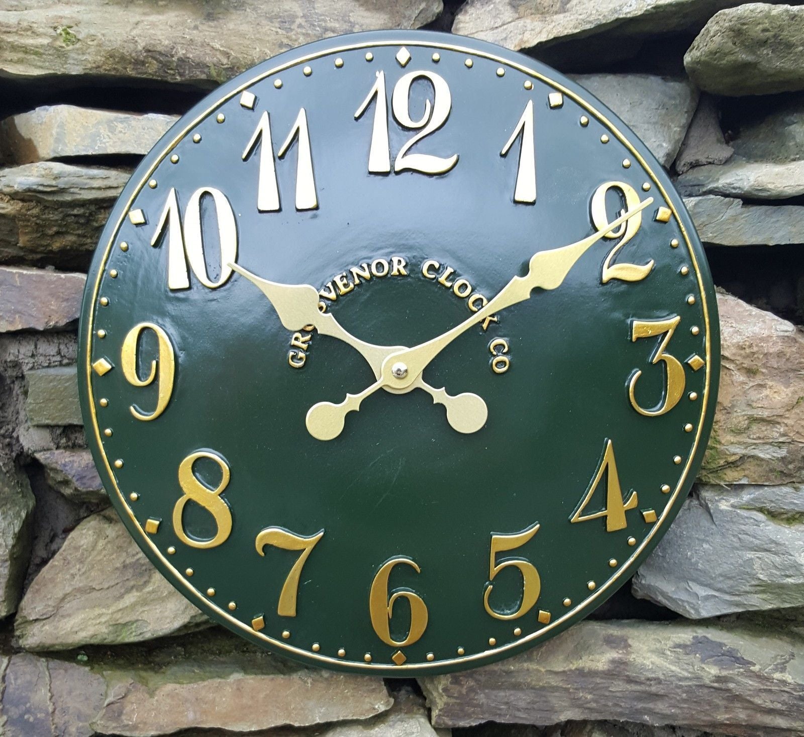 Outdoor Indoor Garden Wall Clock Station Hand Painted Church Clock Home Decor