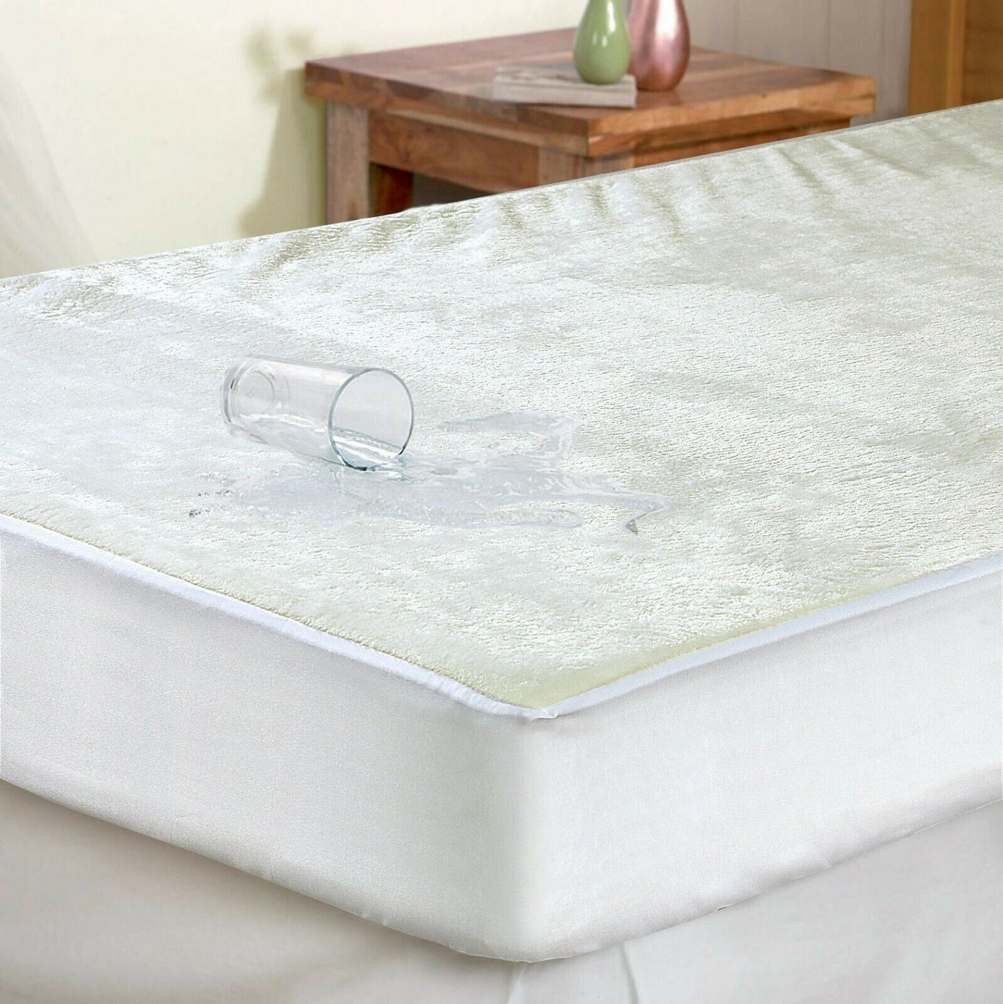 Teddy Fleece Fitted Sheet Extra Deep Cosy Warm Luxury Waterproof Mattress Cover