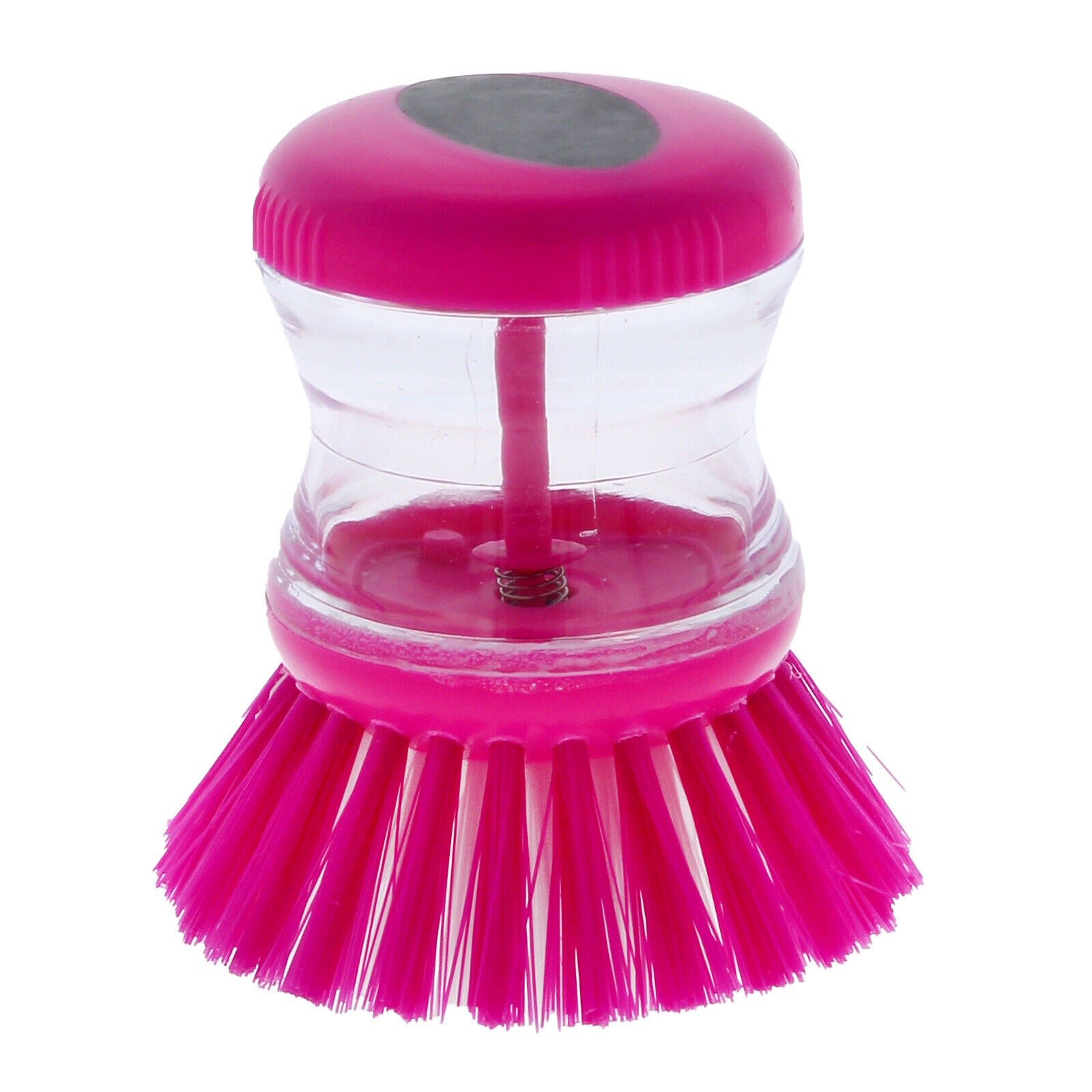 2X Kitchen Liquid Soap Dispenser Dish Washing up Brushes Scrubber Cleaning Tools